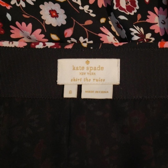 𝅺KATE Spade Mini Casa Flora Skirt Size 6 EUC - Picture 9 of 10
